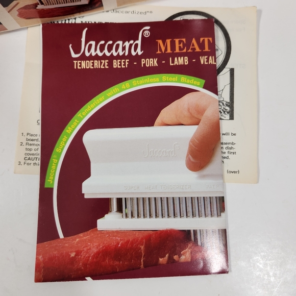 Vtg jaccard chef prep meat tenderizer chef cooking tool 16 blades kitchen tool - Picture 9 of 12
